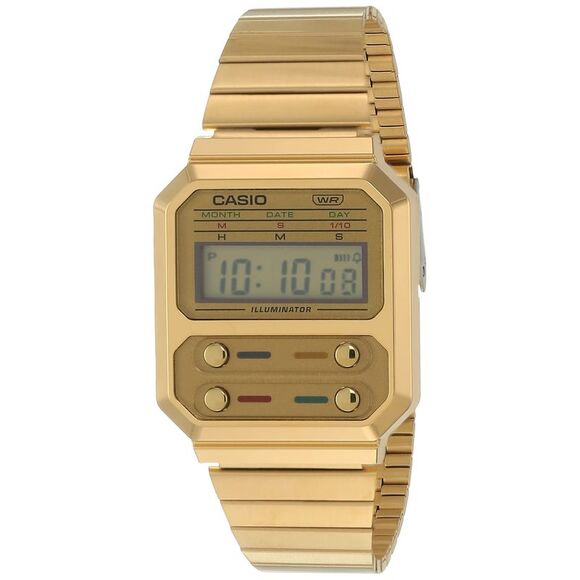 Casio Vintage Digital Gold-Tone Unisex Watch